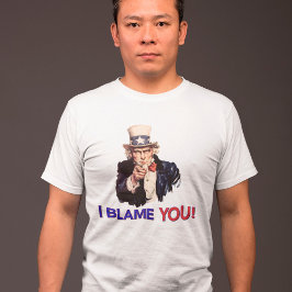 あなたが悪い - レトロなサムおじさん Tシャツ