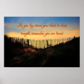 あなたが愛されていることを覚えて、感動的引用文 ポスター (正面)