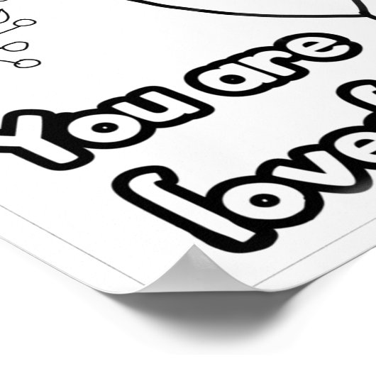 あなたが愛されているウェルネス大人の着色 ポスター (角)