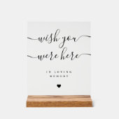 あなたが愛する記憶の中にここに結婚いること アクリルサイン (正面)