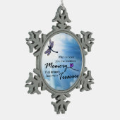 あなたが愛する誰か時、トンボ スノーフレークピューターオーナメント (左)