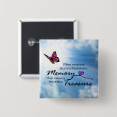 あなたが愛する誰か時、蝶 缶バッジ (正面&裏面)