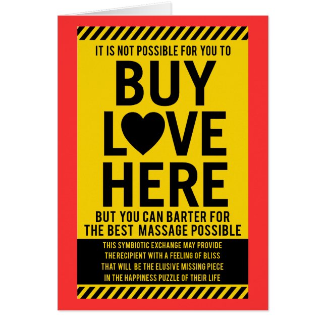 あなたが愛をここに買うことは可能ではないです (正面)