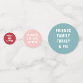 あなたが感謝していることは何ですか｜モダン・タイポグラフィ コンフェッティ (正面)