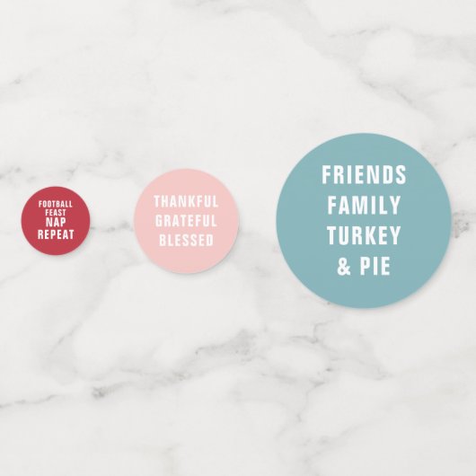 あなたが感謝していることは何ですか｜モダン・タイポグラフィ コンフェッティ (正面)