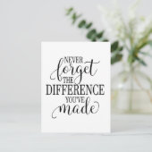 あなたが成したこと、決して忘れないで ポストカード (スタンド正面)