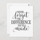 あなたが成したこと、決して忘れないで ポストカード (正面/裏面)