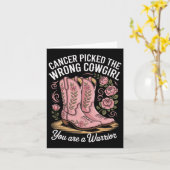 あなたが戦士である間違った女性のカーボーイを選んだ癌 カード (黄色い花)