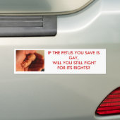 あなたが救う胎児胎児は、陽気、S…です バンパーステッカー (車上)