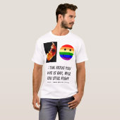 あなたが救う胎児rainbowsmileyは、陽気、wi…です tシャツ (正面フル)