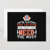 あなたが最も必要としないようにピラティスのポーズ ポストカード (正面/裏面)