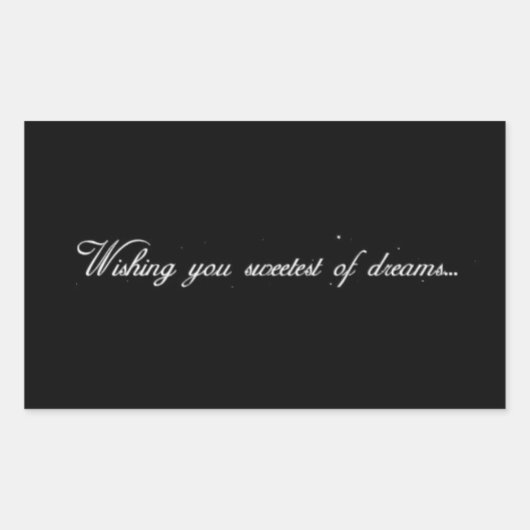 あなたが最高の夢を祈るGOODNIGHT EXPRE 長方形シール (正面)