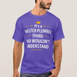 あなたが望まないマスター配管工の物を刻印した Tシャツ
