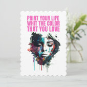 あなたが望む色で人生を彩って 招待状 (スタンド正面)