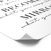 あなたが期待するものを引き付け、あなたが望んでいるものを反映しなさい。 ポスター (角)