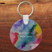 あなたが来てくれて本当に嬉し生まれい キーホルダー (正面)