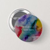 あなたが来てくれて本当に嬉し生まれい 缶バッジ (正面&裏面)