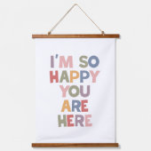 あなたが来てくれて私はとても嬉しい 吊り下げ型タペストリー (正面)