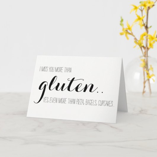 あなたが梳くグルテンなしの失敗 カード (黄色い花)