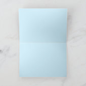 あなたが梳く凍結するバルミツワーの招待状の感謝 サンキューカード (内部)