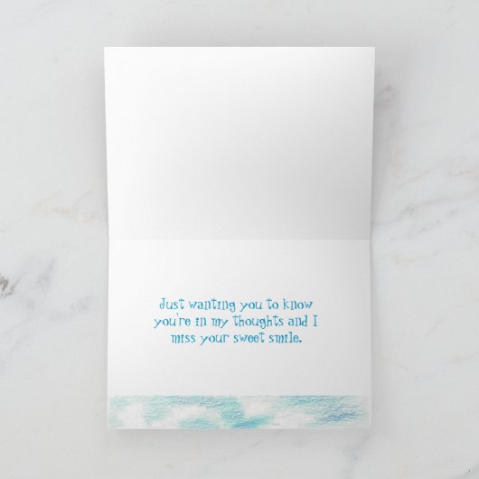 あなたが梳く3人の友人の夏の花草原の失敗 カード (内部)