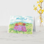 あなたが梳く3人の友人の夏の花草原の失敗 カード (黄色い花)