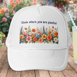あなたが植えられた場所で花開く フローラル キャップ