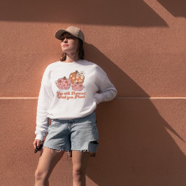 あなたが植物を収穫する秋服 スウェットシャツ