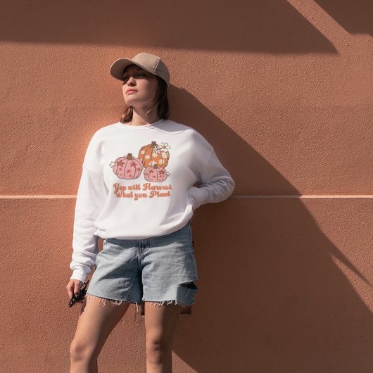 あなたが植物を収穫する秋服 スウェットシャツ