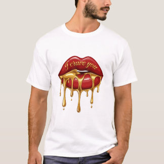 あなたが欲しいシャツ - ゴールドドリップリップス Tシャツ