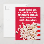 あなたが死ぬ直前に見たいユーモアの「何となく」のポストカード ポストカード (正面/裏面)