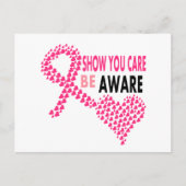 あなたが気にかけていることを示す　乳がんについての認識を高めよう ポストカード (正面)