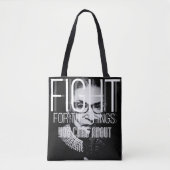 あなたが気にする事のためのルース・バーダー・ギンズバーグの戦い トートバッグ (正面)