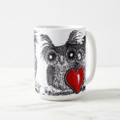 あなたが永久に襲うフクロウ愛 コーヒーマグカップ (正面右)