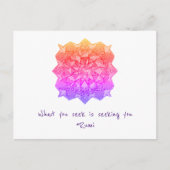 あなたが求めているものは、あなたを求めている。 ポストカード (正面)