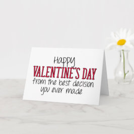 あなたが決めた事はバレンタインデー カード