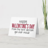 あなたが決めた事はバレンタインデー カード (正面)