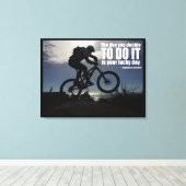 あなたが決めた日はあなたのラッキーデイバイクである キャンバスプリント (インサイチュ (ウッドフロア))