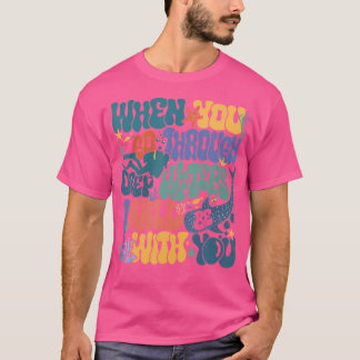 あなたが深いウォーターVbs 2024クリスチャンを通過するとき Tシャツ