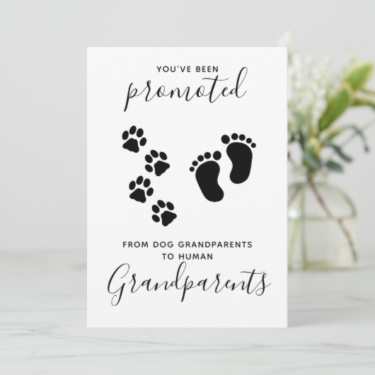 あなたが犬の妊娠を促進された祖父母 案内状 (スタンド正面)