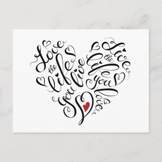 あなたが生きた人生を愛せ ポストカード (正面)