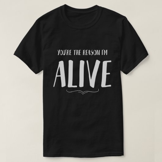 あなたが生きる理由 愛の名言 Tシャツ (デザイン正面)