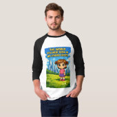 あなたが生まれた世界はもう存在しない カートゥーン Tシャツ (正面フル)
