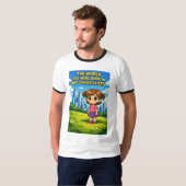 あなたが生まれた世界はもう存在しない カートゥーン Tシャツ (正面フル)