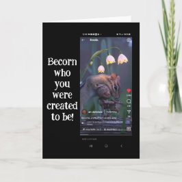 「あなたが生まれた人を招き入れなさい！スクリーンショットアート サンキューカード