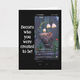 「あなたが生まれた人を招き入れなさい！スクリーンショットアート サンキューカード