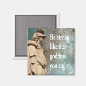 あなたが癒しのサポートしている女神のように強く マグネット (正面/裏面)