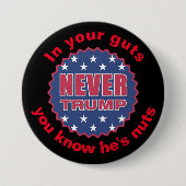 "あなたが知っているあなたの内臓で彼はくだらない" 缶バッジ (正面)