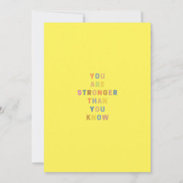あなたが知っているより強い – 休日カラフル シーズンカード