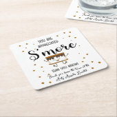 あなたが知っている以上に感謝のボトル スクエアペーパーコースター (アングル)